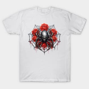 Gothic Rose Spider T-Shirt